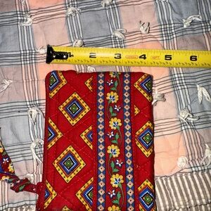 Vera Bradley Red and Blue Quilted Coin